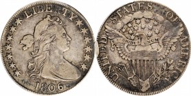 Draped Bust Half Dollar
1806 Draped Bust Half Dollar. O-111, T-11. Rarity-3. 6/Inverted 6. Fine-15 (PCGS). CAC.
PCGS# 6078. NGC ID: CZEY.
From the ...