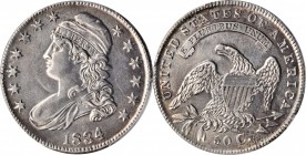 Capped Bust Half Dollar
1834 Capped Bust Half Dollar. O-107. Rarity-1. Large Date, Small Letters. AU Details--Cleaned (PCGS).
PCGS# 6165.
From the ...