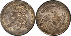 Capped Bust Half Dollar
1834 Capped Bust Half Dollar. O-120. Rarity-4. Small Date, Small Letters. MS-62 (PCGS). CAC.
PCGS# 6166.
From the Naples Ba...