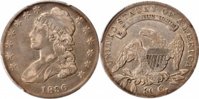 Capped Bust Half Dollar
1836 Capped Bust Half Dollar. Lettered Edge. O-112. Rarity-1. Bar Dot. VF-35 (PCGS).
PCGS# 39959.
Estimate: $120