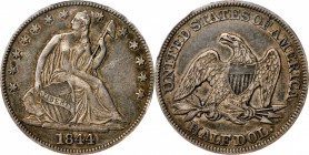 Liberty Seated Half Dollar
1844 Liberty Seated Half Dollar. WB-16. Rarity-7. Repunched Date. EF-40 (PCGS).
PCGS# 6245. NGC ID: 24GZ.
Estimate: $100