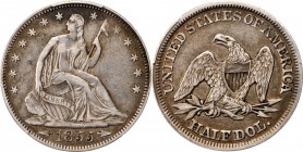 Liberty Seated Half Dollar
1855 Liberty Seated Half Dollar. Arrows. WB-101. VF-35 (PCGS).
PCGS# 6281. NGC ID: 24JN.
Estimate: $100