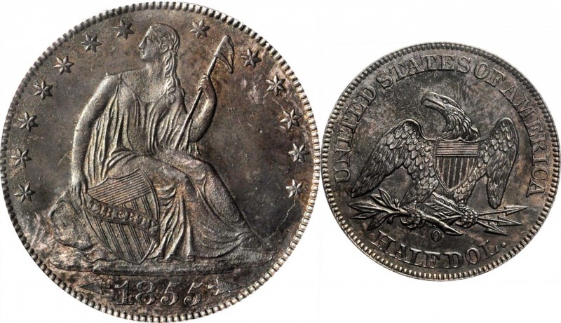 Liberty Seated Half Dollar
1855-O Liberty Seated Half Dollar. Arrows. WB-Unlist...
