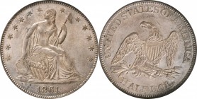 Liberty Seated Half Dollar
1861 Liberty Seated Half Dollar. WB-101. AU-58 (NGC).
PCGS# 6302. NGC ID: 24J7.
Estimate: $200