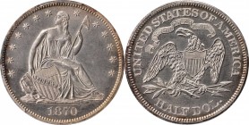 Liberty Seated Half Dollar
1870 Liberty Seated Half Dollar. Proof-63 (PCGS).
PCGS# 6428. NGC ID: 27U5.
From the Monterrey Collection.
Estimate: $9...