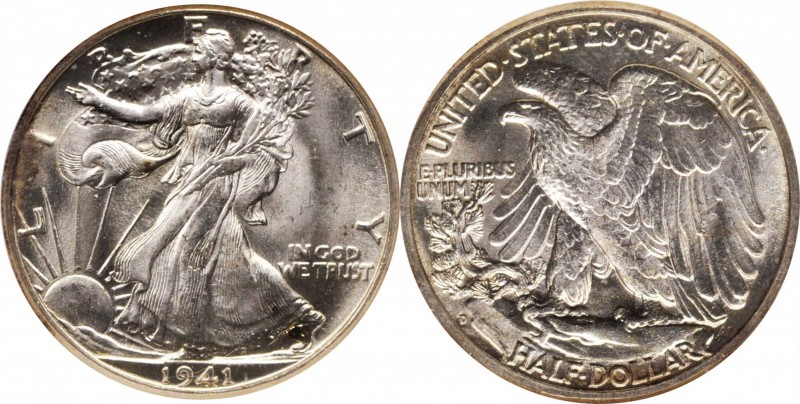 Walking Liberty Half Dollar
1941-D Walking Liberty Half Dollar. MS-66 (NGC).
P...