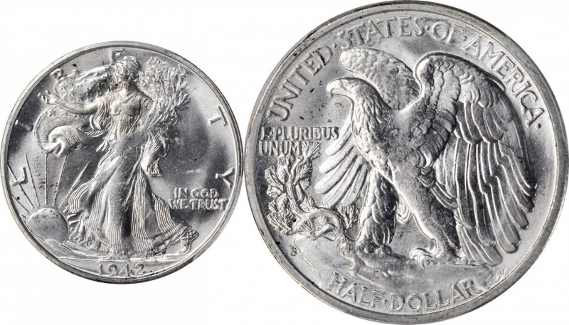 Walking Liberty Half Dollar
1942-S Walking Liberty Half Dollar. MS-64 (PCGS).
...