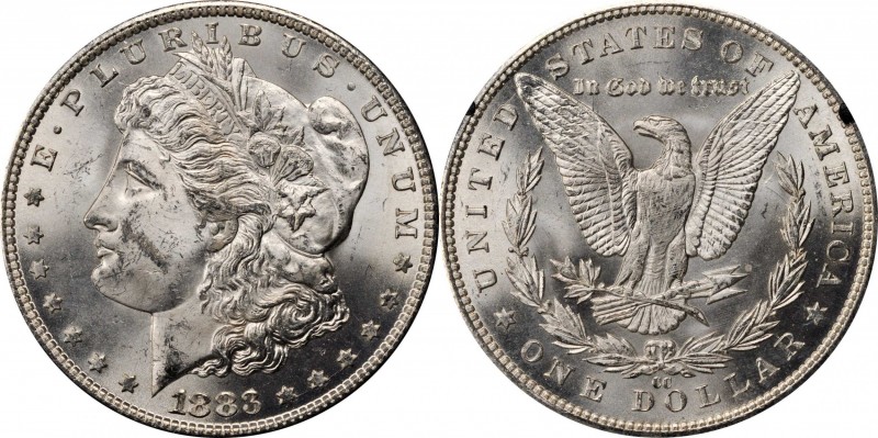 Morgan Silver Dollar
1883-CC GSA Morgan Silver Dollar. MS-62 (NGC).
The origin...