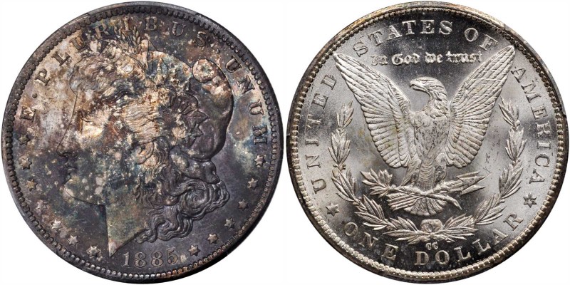 Morgan Silver Dollar
1885-CC Morgan Silver Dollar. MS-63 (PCGS).
PCGS# 7160. N...