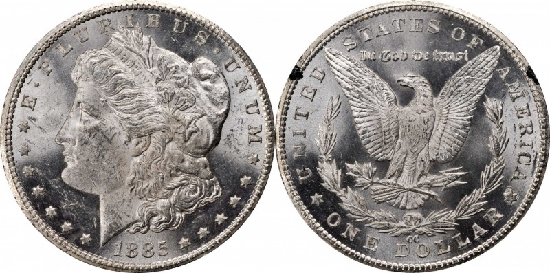 Morgan Silver Dollar
1885-CC GSA Morgan Silver Dollar. Mint State (Uncertified)...