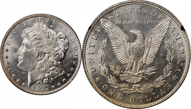 Morgan Silver Dollar
1887 GSA Morgan Silver Dollar. MS-63 (NGC).
The original ...