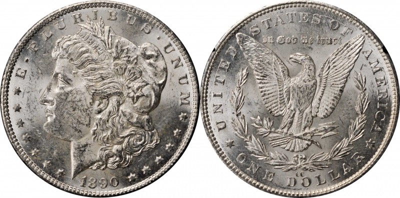 Morgan Silver Dollar
1890-CC GSA Morgan Silver Dollar. MS-60 (NGC).
The origin...