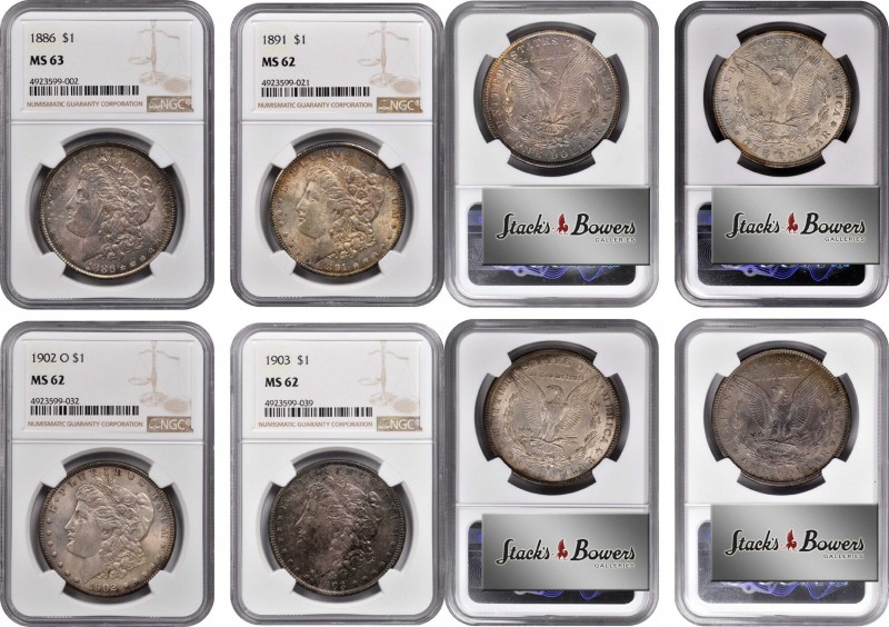 Morgan Silver Dollar
Lot of (4) Mint State Morgan Silver Dollars. (NGC).
Inclu...