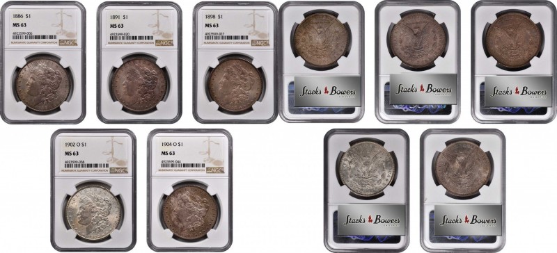 Morgan Silver Dollar
Lot of (5) Morgan Silver Dollars. MS-63 (NGC).
Included a...