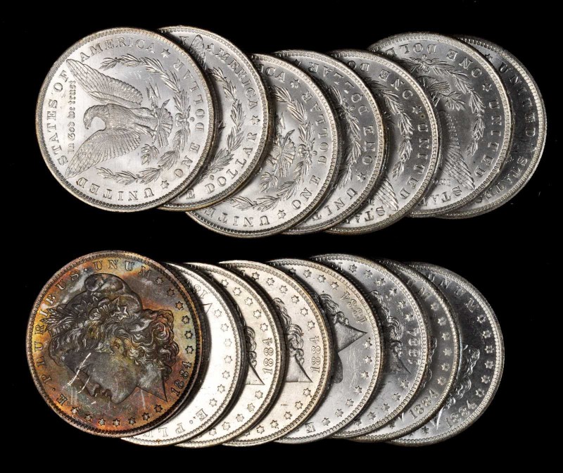 Morgan Silver Dollar
Lot of (15) 1884-O Morgan Silver Dollars. Average MS-60 to...