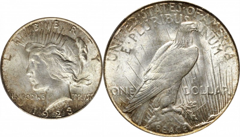 Peace Silver Dollar
1923-S Peace Silver Dollar. MS-63 (PCGS).
PCGS# 7362. NGC ...