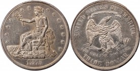 Trade Dollar
1875 Trade Dollar. Type I/II. AU Details--Cleaned (PCGS).
PCGS# 7037. NGC ID: 2534.
Estimate: $700