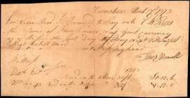 New York
Haverstraw, New York. 1773. 4 Pounds. Extremely Fine.
Haverstraw, New York. Mar. 27, 1773. 4 Pounds. Entirely handwritten. Promissory note....