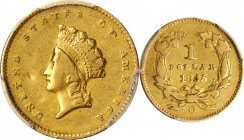 Gold Dollar
1855-O Gold Dollar. Type II. Winter-2. EF-40 (PCGS).
PCGS# 7535. NGC ID: 25C7.
Estimate: $700