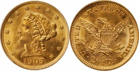 Liberty Head Quarter Eagle
1905 Liberty Head Quarter Eagle. MS-63 (PCGS). OGH.
PCGS# 7857. NGC ID: 25LW.
From the Monterrey Collection.
Estimate: ...