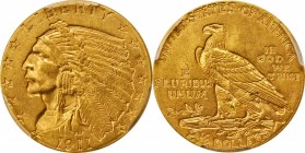 Indian Quarter Eagle
1911 Indian Quarter Eagle. MS-63 (PCGS).
PCGS# 7942. NGC ID: 2893.
From the Naples Bay Collection. 
Estimate: $450