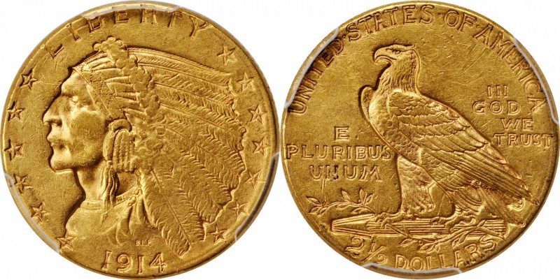 Indian Quarter Eagle
1914-D Indian Quarter Eagle. AU-55 (PCGS).
PCGS# 7947. NG...