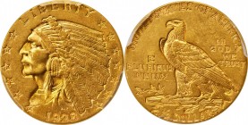 Indian Quarter Eagle
1928 Indian Quarter Eagle. MS-62 (PCGS).
PCGS# 7952. NGC ID: 289E.
From the Naples Bay Collection. 
Estimate: $375