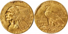 Indian Quarter Eagle
1929 Indian Quarter Eagle. MS-63 (PCGS).
PCGS# 7953. NGC ID: 289F.
Estimate: $400