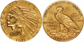 Indian Half Eagle
1911-D Indian Half Eagle. EF-45 (PCGS).
PCGS# 8521. NGC ID: 28DR.
Estimate: $900