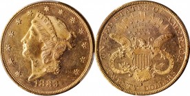 Liberty Head Double Eagle
1883-S Liberty Head Double Eagle. MS-63 (PCGS).
PCGS# 9000. NGC ID: 26BJ.
Estimate: $2500