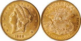 Liberty Head Double Eagle
1888 Liberty Head Double Eagle. AU-55 (PCGS). CAC.
PCGS# 9008. NGC ID: 26BT.
From the Monterrey Collection.
Estimate: $1...