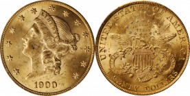 Liberty Head Double Eagle
1900 Liberty Head Double Eagle. MS-63 (PCGS).
PCGS# 9037. NGC ID: 26CP.
From the Naples Bay Collection. 
Estimate: $2000