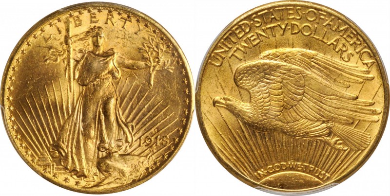 Saint-Gaudens Double Eagle
1915-S Saint-Gaudens Double Eagle. MS-63 (PCGS).
PC...