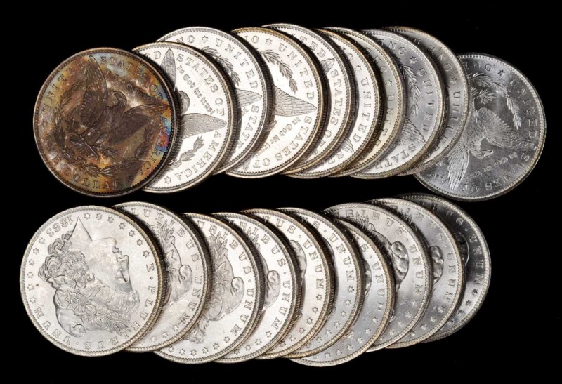 Rolls
Roll of (20) 1883-O Morgan Silver Dollars. Average MS-60 to MS-62.
All b...