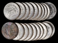 Rolls
Lot of (20) 1886 Morgan Silver Dollars. Average MS-60 to MS-62.
All brilliant except for a single heavily toned end piece. (Total: 20 pieces)...