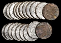 Rolls
Lot of (20) 1887 Morgan Silver Dollars. Average MS-60 to MS-62.
All brilliant except for two heavily toned end pieces. (Total: 20 pieces)
Fro...