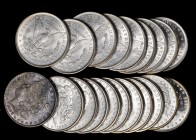Rolls
Lot of (20) 1888 Morgan Silver Dollars. Average MS-60 to MS-62.
All brilliant except for one heavily toned end piece. (Total: 20 pieces) 
Fro...