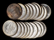 Rolls
Lot of (20) 1899-O Morgan Silver Dollars. Average MS-60 to MS-62.
All brilliant save for two deeply toned end coins. (Total: 20 pieces)
From ...