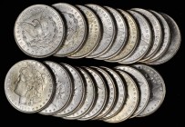 Rolls
Lot of (20) 1900 Morgan Silver Dollars. Average MS-60 to MS-62.
Mostly brilliant though a few have light golden toning and there is one darkly...