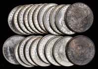Rolls
Lot of (20) 1901-O Morgan Silver Dollars. Average MS-60 to MS-62.
Two heavily toned end pieces, but brilliant otherwise. (Total: 20 pieces)
F...