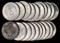 Rolls
Lot of (20) 1902-O Morgan Silver Dollars. Average MS-60 to MS-62.
Nearly all fully brilliant except for a single deeply toned end coin. (Total...