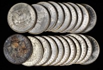 Rolls
Lot of (20) 1904-O Morgan Silver Dollars. Average MS-60 to MS-62.
Mostly brilliant save for two deeply toned end coins. (Total: 20 pieces)
Fr...