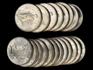 Rolls
Lot of (20) 1922 Peace Silver Dollars. Average MS-60 to MS-62.
Mostly brilliant silver. (Total: 20 pieces)
From the Naples Bay Collection. 
...