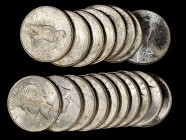 Rolls
Lot of (18) 1922 Peace Silver Dollars. Average MS-60 to MS-62.
Some lightly toned, but mostly brilliant. (Total: 18 pieces)
From the Naples B...