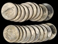 Rolls
Lot of (20) 1923 Peace Silver Dollars. Average MS-60 to MS-62.
Some lightly toned, but mostly brilliant otherwise. (Total: 20 pieces)
From th...