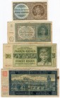 Bohemia & Moravia Lot of 4 Banknotes 
Various Dates & Denominations