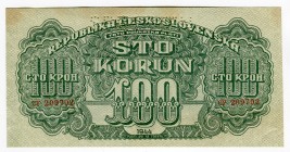 Czechoslovakia 100 Korun 1944 
P# 48s; UNC
