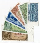Czechoslovakia Set of 6 Banknotes 1953 
3 5 10 25 50 100 Korun 1953; UNC