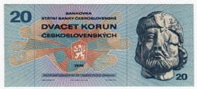 Czechoslovakia 20 Korun 1970 (1971)
P# 92; UNC