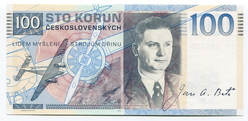 Czechoslovakia 100 Korun 2019 Specimen "Lockhead Electra 10 A"
Fantasy Banknote...